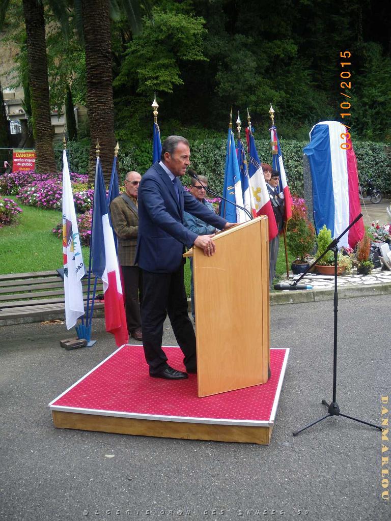 2015 10 03 CAGNES SUR MER INAUGURATION DE LA NOUVELLE STELE (24)M. le depute Lionnel LUCAS.JPG
